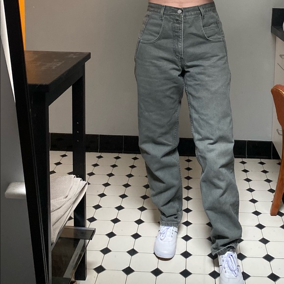 Vintage Guess Jeans Green/Gray Women’s sz 29 - Picture 5 of 14